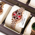 Binbond N106 Luxury Women's Watch - Waterproof Leather Strap Quartz Wristwatch