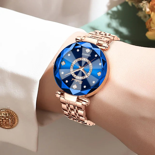 Binbond N106 Luxury Women's Watch - Waterproof Leather Strap Quartz Wristwatch