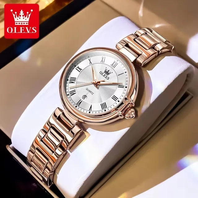 OLEVS 5608 High-End Women's Analog Watch - Luxury Dress Watch for Ladies (Gift Edition)