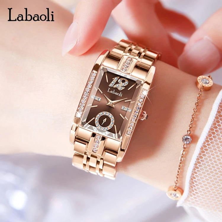 New Arrival Design Waterproof  Resistant Green Dress Dial Luxury  Digital Stop Fashion Gift Set Quartz Watches