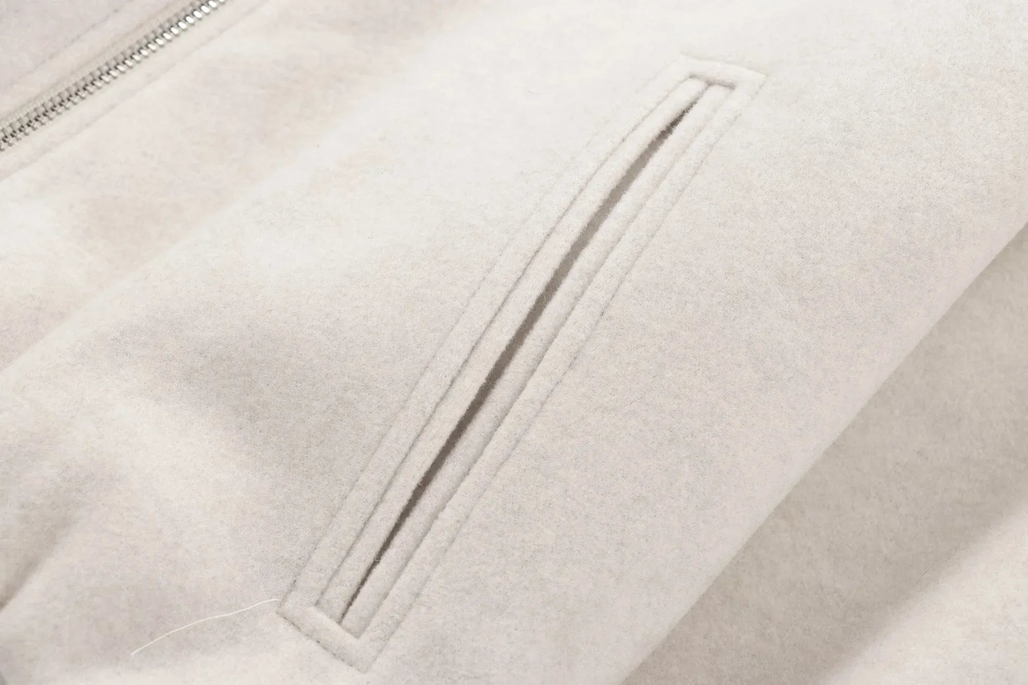 HXAO Outerwears Kurze Bomberjacke Damen Herbst Langarm Kunstwollmäntel Für Damen Winter Reißverschluss Grau Beige Kurze Mäntel