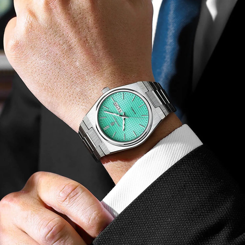POEDAGAR Luxury Fashion Male Watch Stainless Steel Waterproof Luminous Men's Quartz Watches Casual Date Week Wristwatch For Men