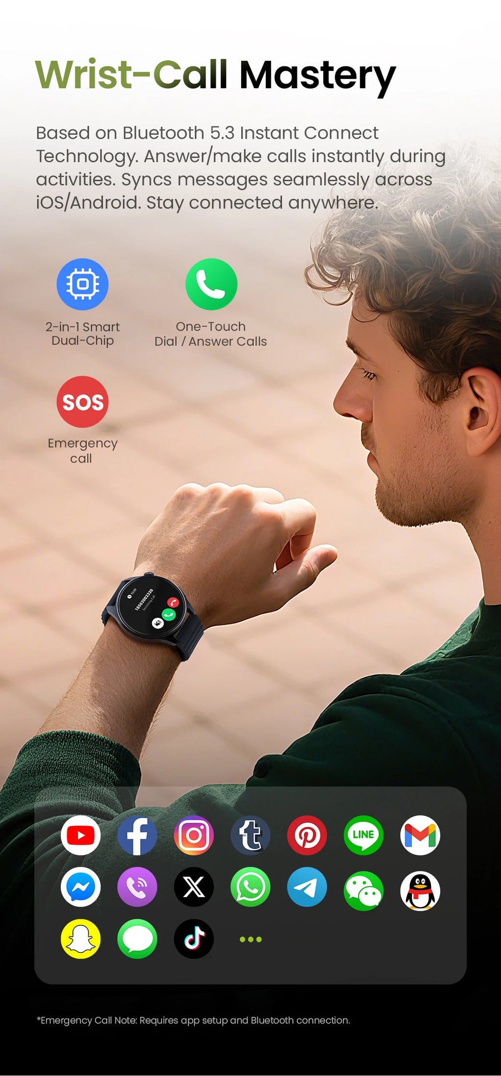 HAYLOU Watch 4S GPS Smartwatch - 1.43” HD AMOLED Display, 5 Satellite Positioning, 120+ Sport Modes