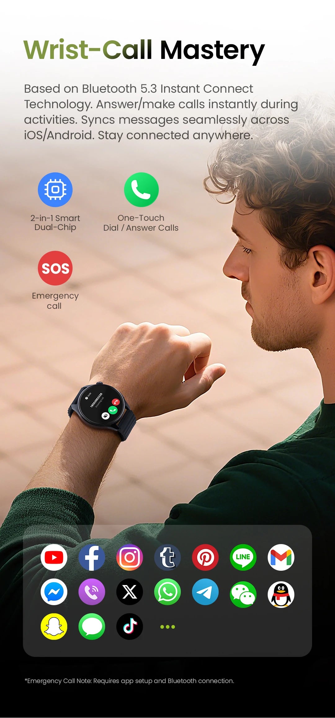 HAYLOU Watch 4S GPS Smartwatch - 1.43” HD AMOLED Display, 5 Satellite Positioning, 120+ Sport Modes