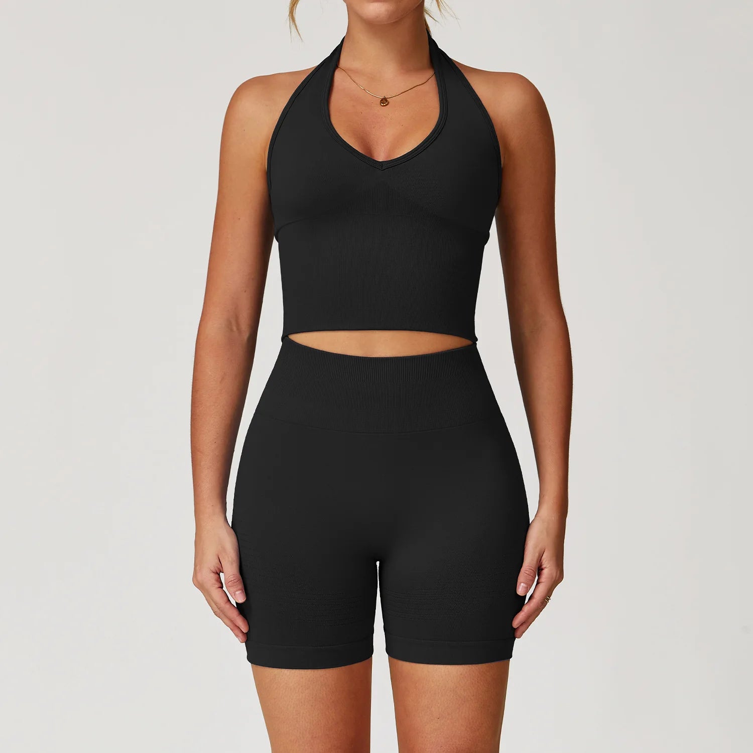 2/3/4PCS Yoga Set Gym Clothes Sportswear Seamless Yoga Suits For Women Fitness Long Sleeved Tracksuits Sports Bra Gym Leggings