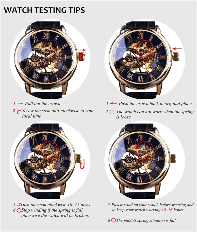 JARAGAR 569 Retro Square Dial Unique Men's Automatic Mechanical Watch Calendar Week Steel Strap Casual Men's Clock reloj hombre