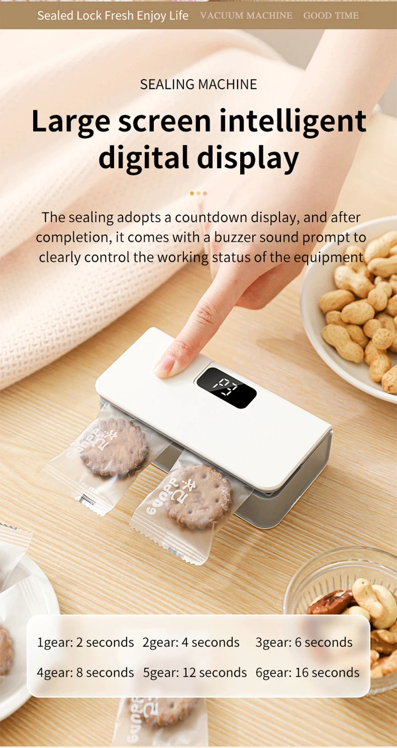 Mini Bag Sealer Plastic Bag Heat Sealer Plastic Bag Sealing Machine USB Rechargeable Portable Package Bags Sealer