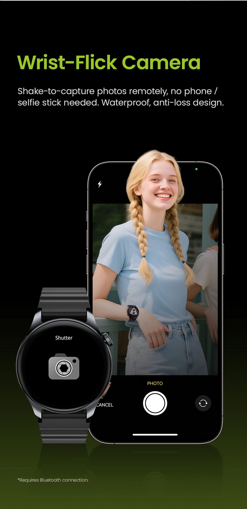 HAYLOU Watch 4S GPS Smartwatch - 1.43” HD AMOLED Display, 5 Satellite Positioning, 120+ Sport Modes
