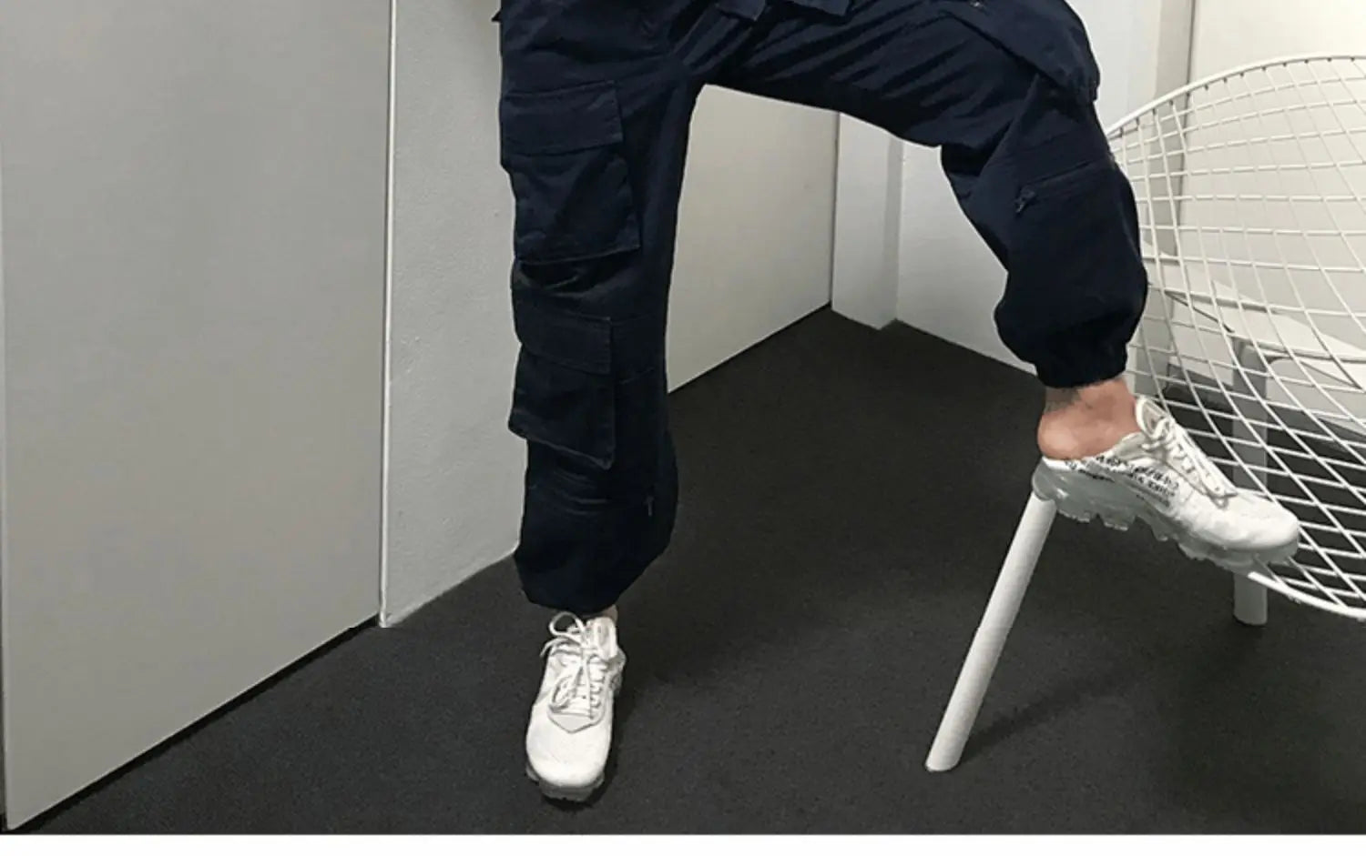 Summer Short Sleeve T-Shirt Women's High Waist Wide Leg Pants U-Neck Short Top Trendy Korean Style Commute Pure Color Shirt