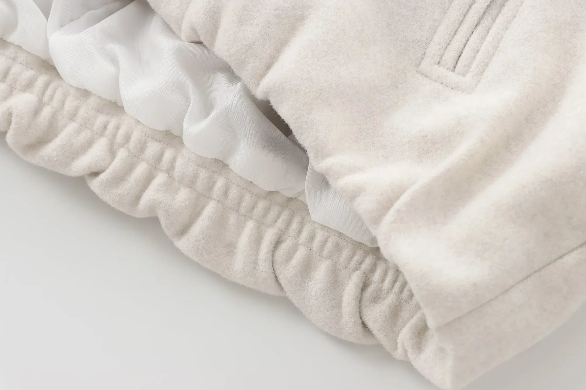 HXAO Outerwears Kurze Bomberjacke Damen Herbst Langarm Kunstwollmäntel Für Damen Winter Reißverschluss Grau Beige Kurze Mäntel